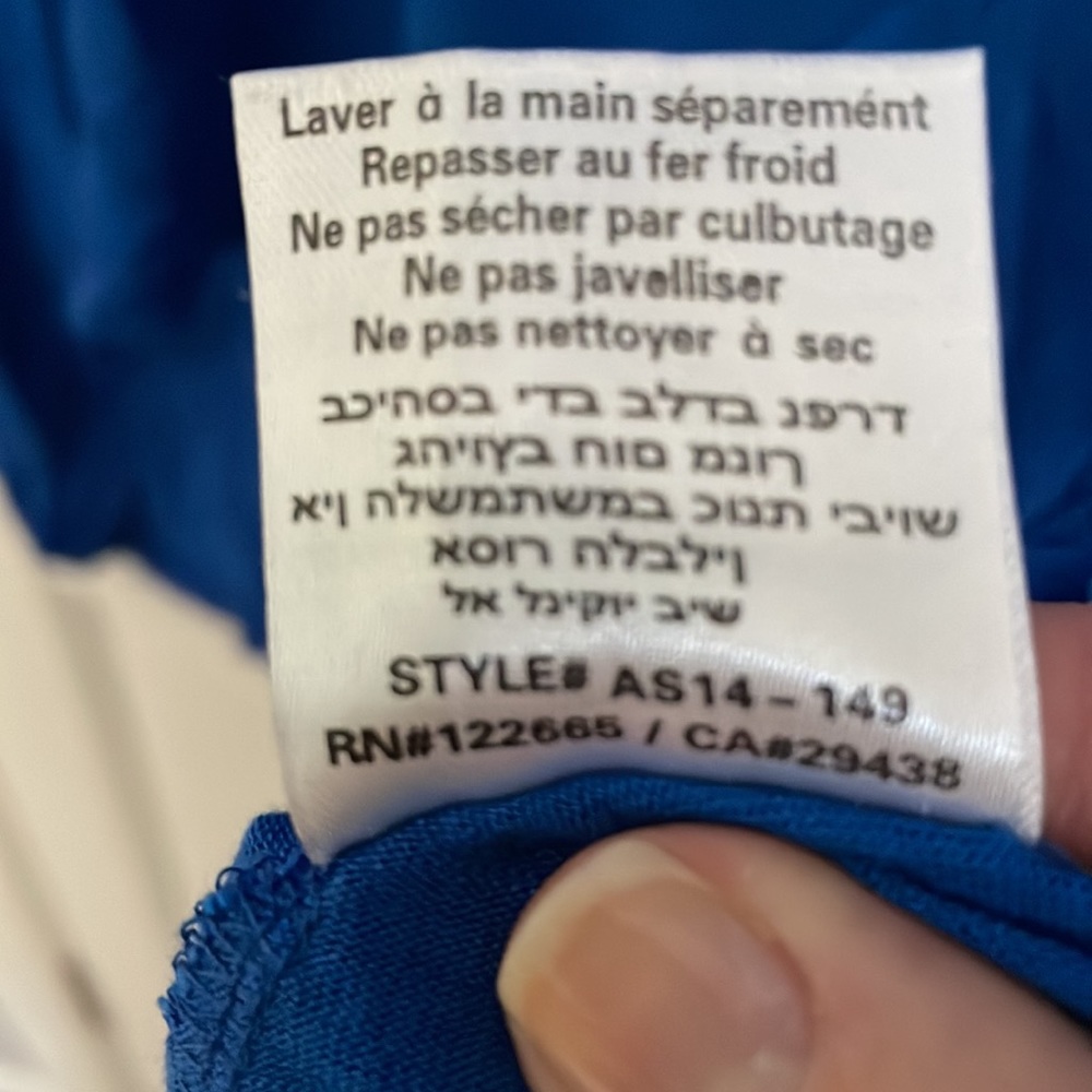 AnM High/Low Dress, Medium, Blue - Picture 8 of 10